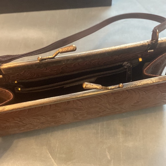 BROWN CONVERTIBLE CLUTCH BAG - Picture 3 of 6